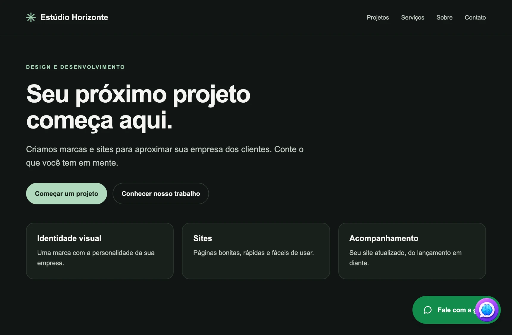 Dois botões sobrepostos no mesmo canto