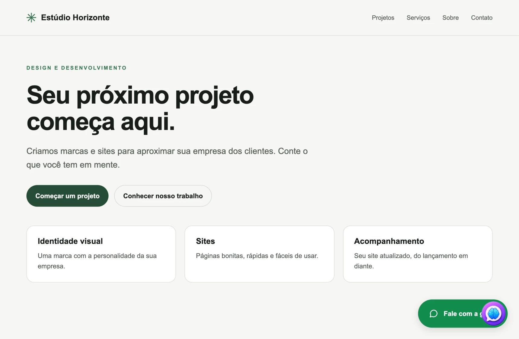 Dois botões sobrepostos no mesmo canto